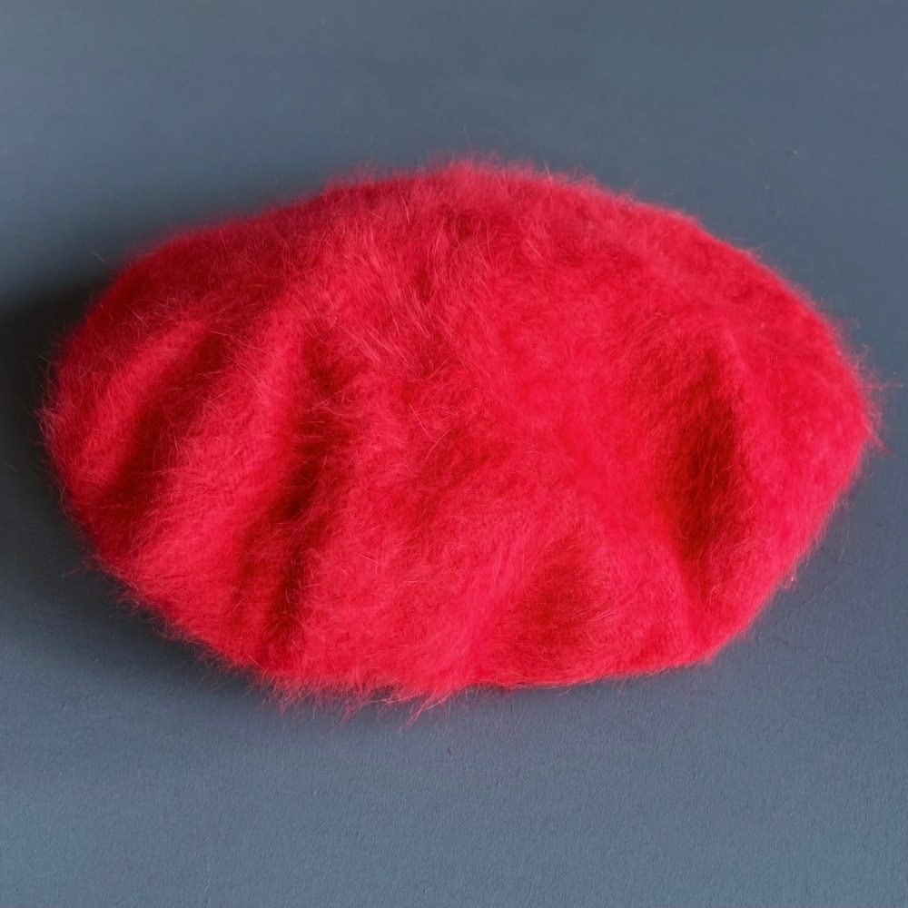New with Tags - Vintage Marzi Firenze Fuzzy Knit Beret Hat | Wool Blend‎ | Italy